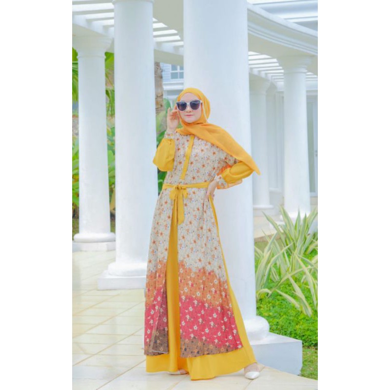 KHADIJAH DRESS  / Gamis Branded / KUALITAS ORIGINAL