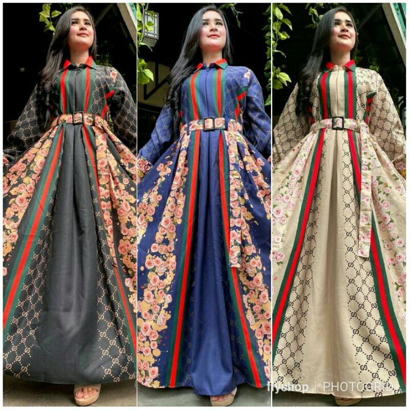 (COD) DRESS SYAR'I ORI SHR / GAMIS SHR JUMBO / GAMIS ORIGINAL / DRESS PESTA / FASHION MUSLIM PREMIUM
