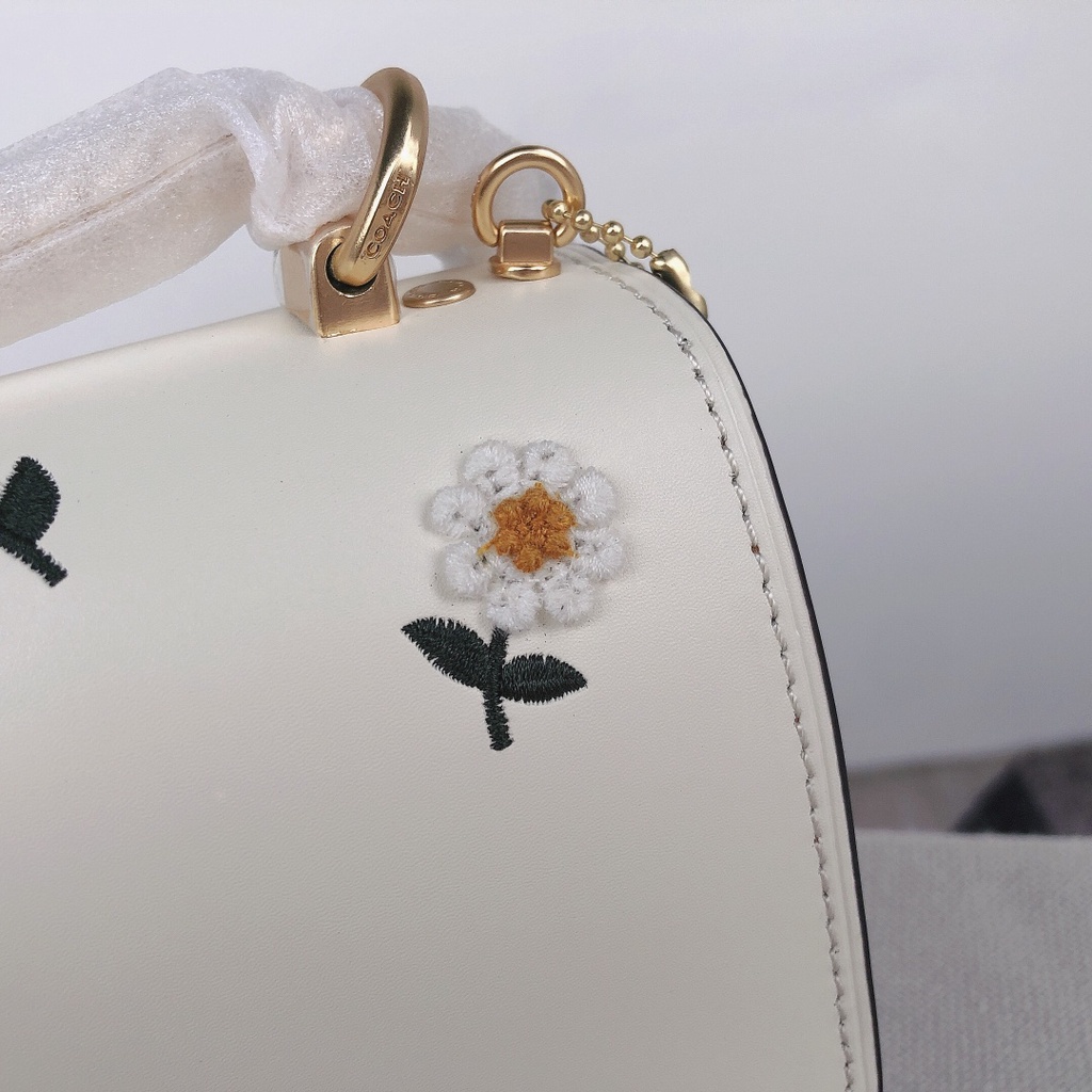 TAS WANITA SELEMPANG CH TAS BAHU KLARE CROSSBODY BAG WITH DAISY EMROIDERY 5828 c2858 HANDBAG