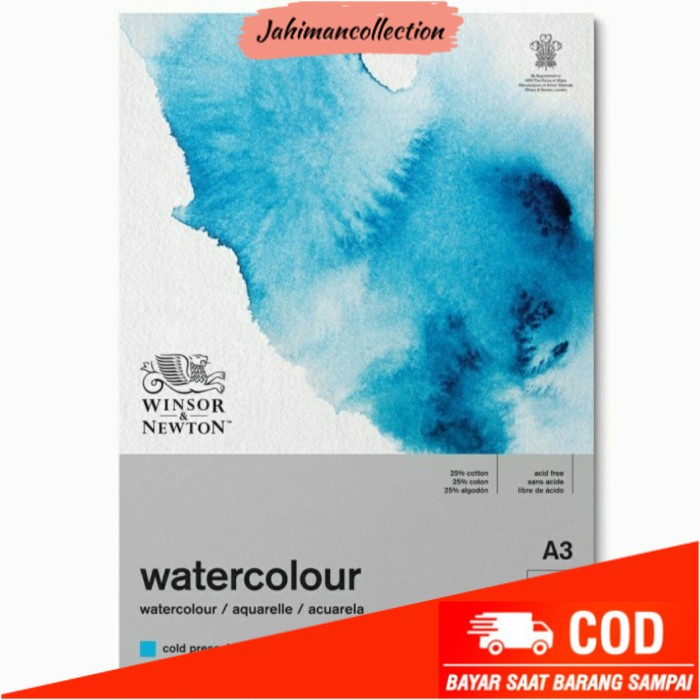 

✨ BISA COD ✨ Water Colour Paper A3 300 GSM 12 Sheets Winsor & Newton