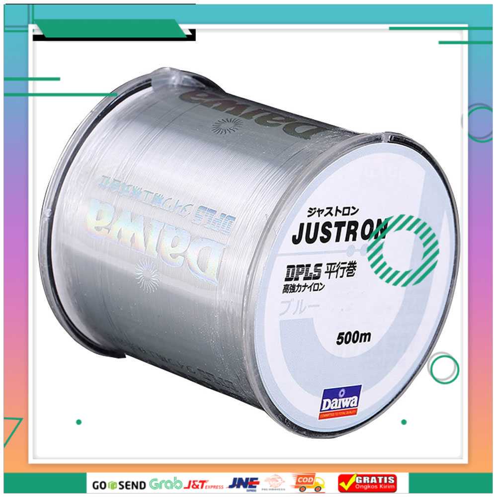 (BISA COD) FTIHSHPDAIWA JUSTRON Senar Tali Benang Pancing Nylon Series Braided 500M DPLS