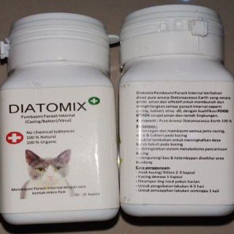 Diatomix Obat Cacing Kapsul/Capsul Obat Cacing Kucing