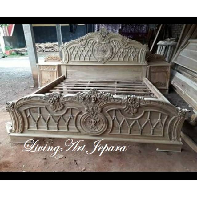 Dipan jati ukir || dipan bagong 160x200