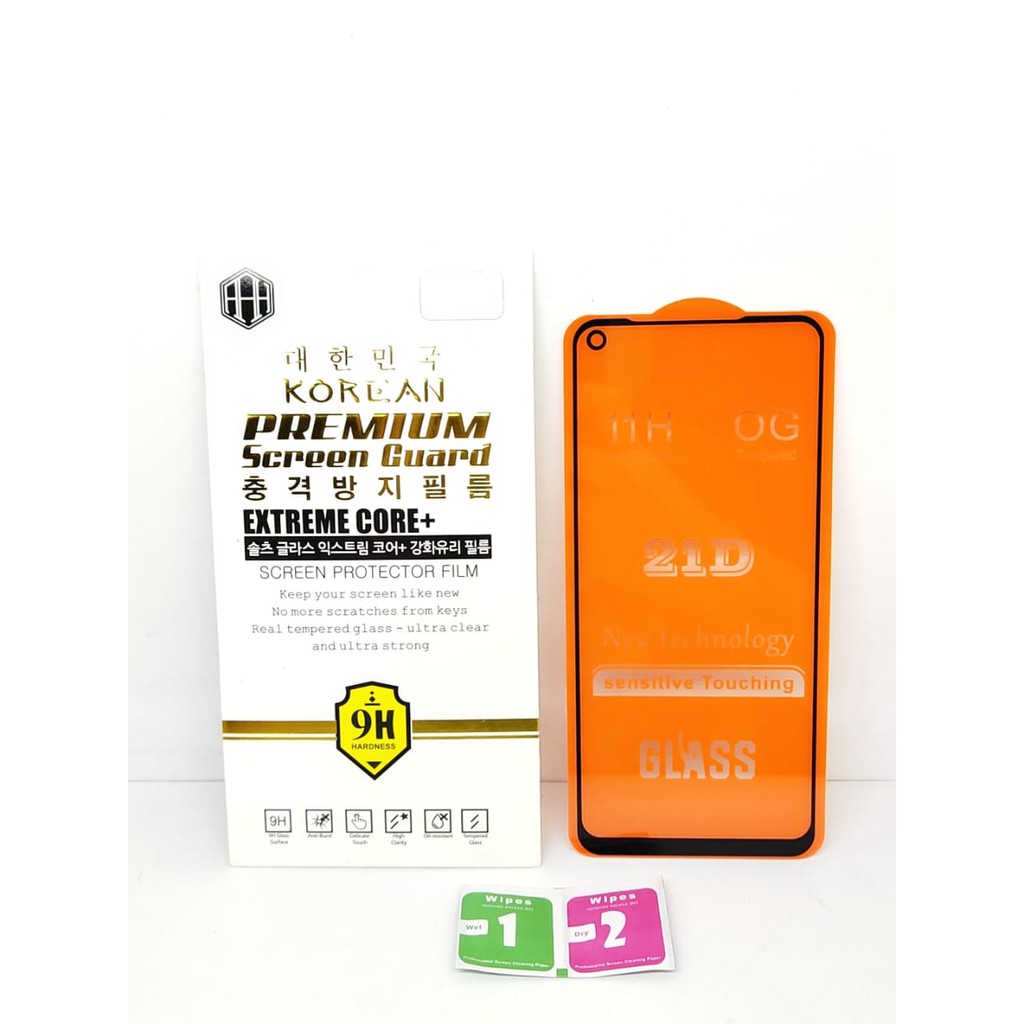 KOREAN Tempered Glass Infinix Hot 9 X655 6.6 inchi FULL SCREEN TG 5D 9D 21D FULL GLUE