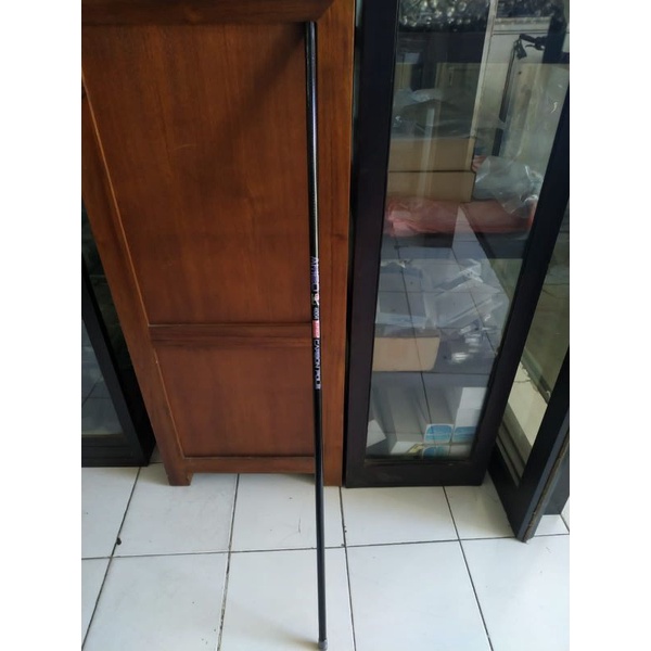Joran Tegek Scorpion Ameo panjang 4, 5, 6, meter full carbon, ujung carbon solid kaku dan ringan