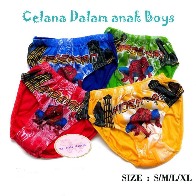 CD Celana Dalam Sempak Anak Cowok Laki laki Motif kartun karakter avanger