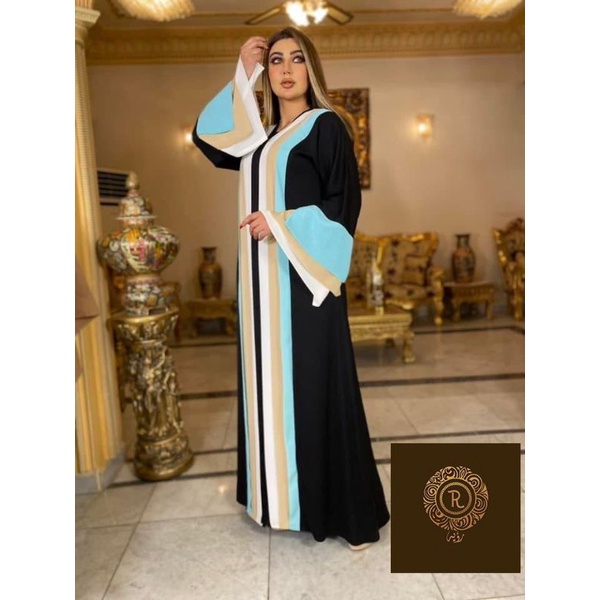 Abaya Kalong Mesir Sutra Adem Warna by Modecty