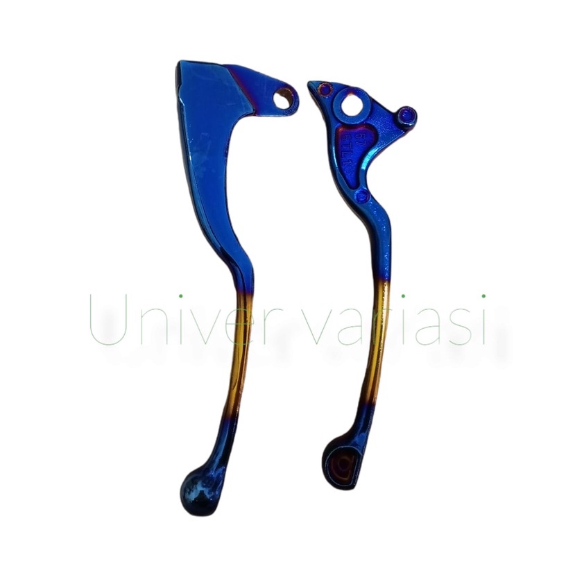 HANDLE REM TWOTONE YAMAHA JUPITER MX MIO FINO SET SEPASANG HENDEL REM HANDEL REM STANDAR 2TONE TWO TONE BAKARAN BLUE GOLD IMPORT 2 TONE  YAMAHA MATIC BEBEK JUPITER MX JUPITER Z SPORTY SMILE M3 125 MIO SMILE AKSESORIS VARIASI HANDLE REM MIO J KARBU XEON