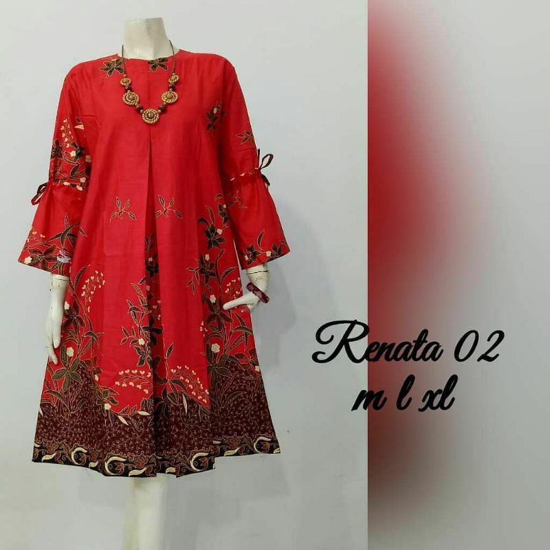 TUNIK BATIK CANTIK / DRESS BATIK RENATA