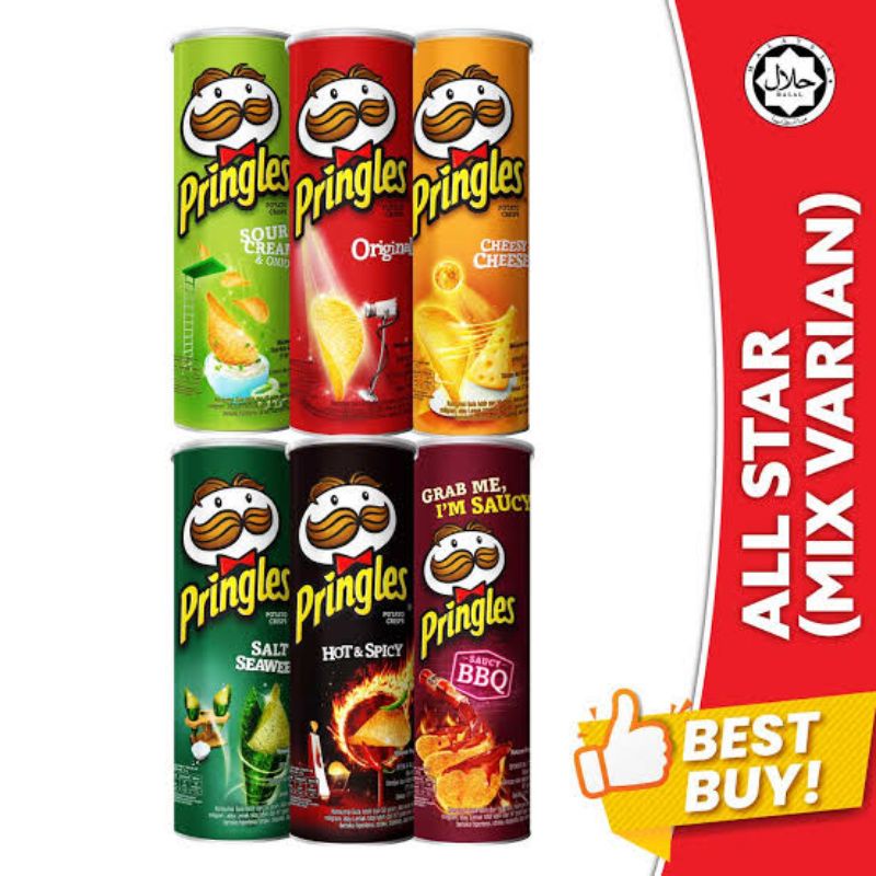 

Pringles Potato Crips 107gr