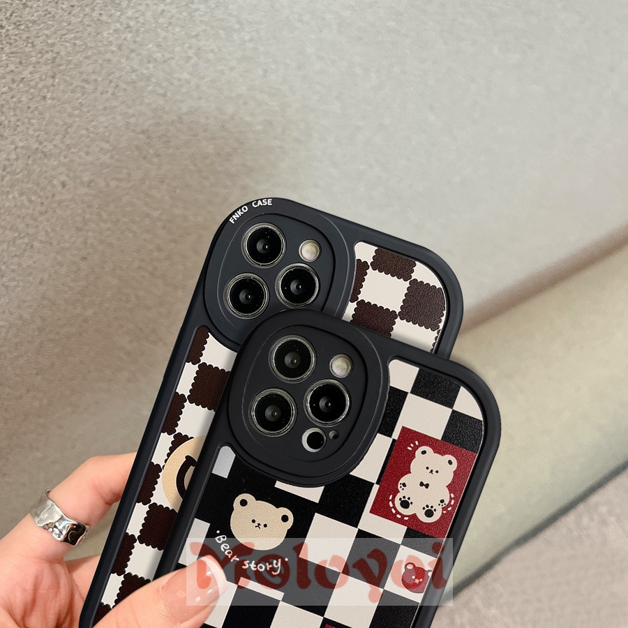 Soft Case Silikon TPU Motif Kartun Beruang Senyum Untuk Xiaomi Redmi Note 10s 8 9 9s 9 11 Pro 10 10pro Plus 11 11s Mi POCO M3 X3 Pro 9T 10C 9C 9C 10 9C 9C