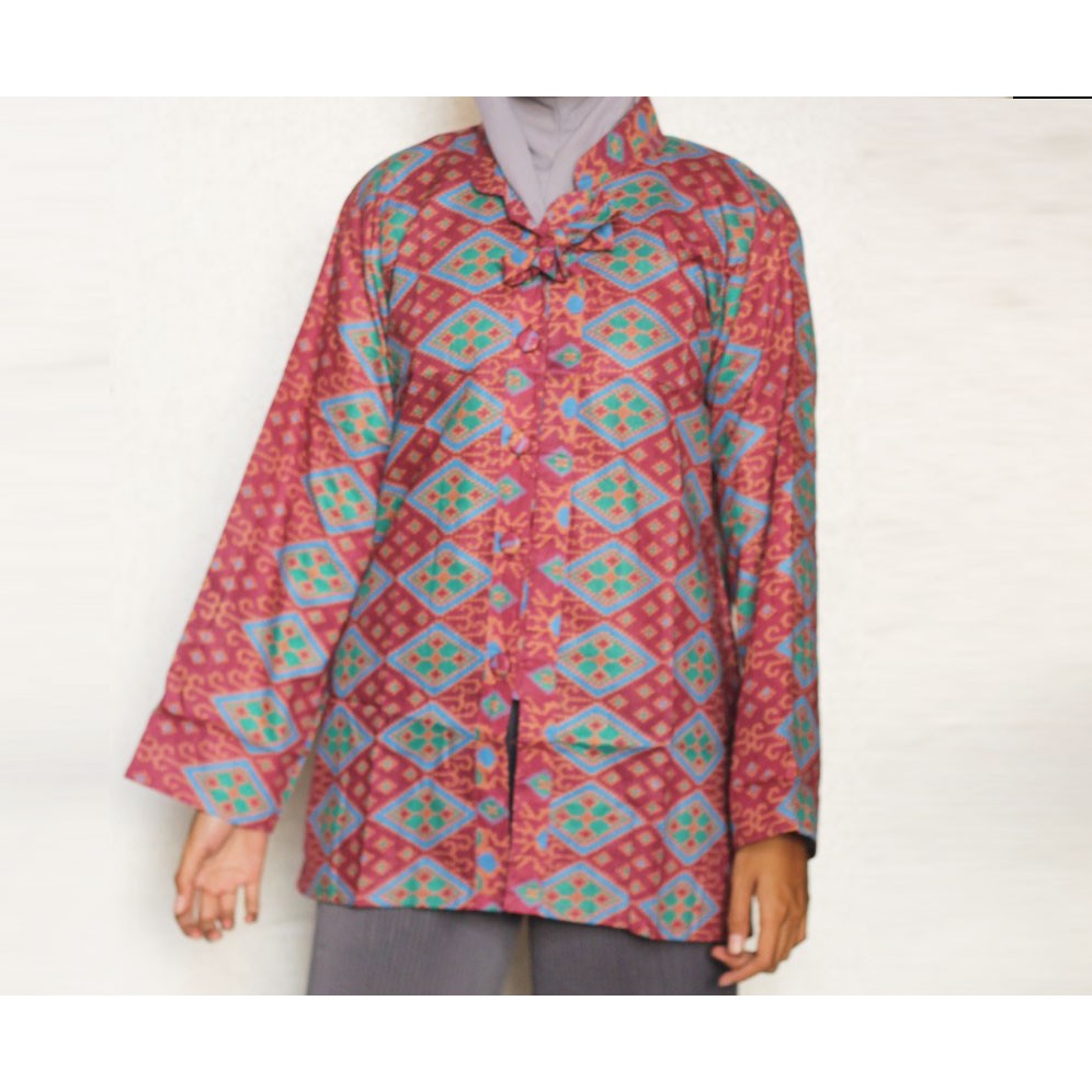 Blouse Batik Wanita I Blus Batik I Blus Kerja Wanita Batik Arsha