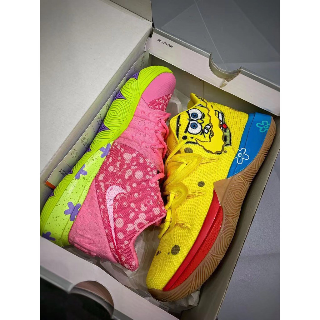 Sepatu Sneakers Olahraga Model Nike Kyrie 5 Pe Spongebob