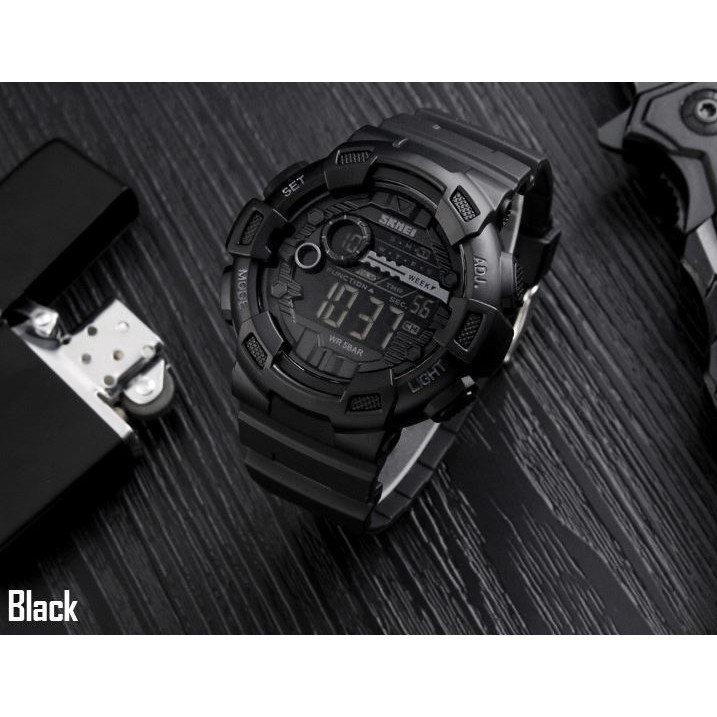 SKMEI Jam Tangan Digital Pria - DG1243 - Black