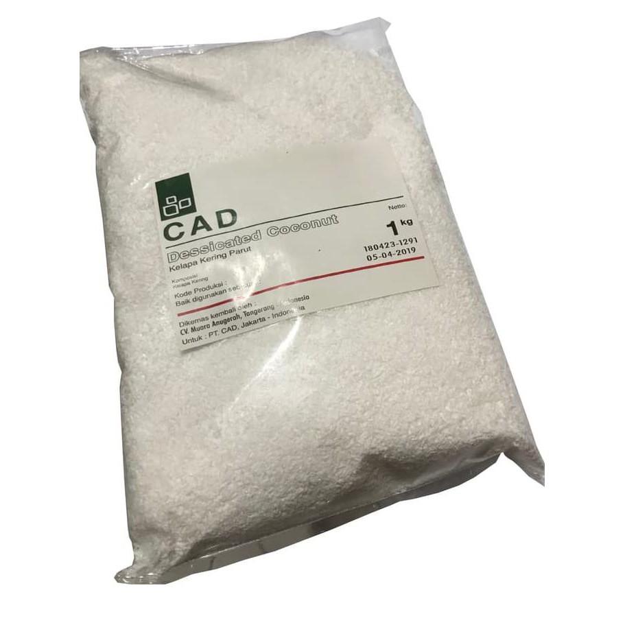 

Dessicated / Desicated Coconut ( Kelapa Parut Kering) Kemasan 1 Kg
