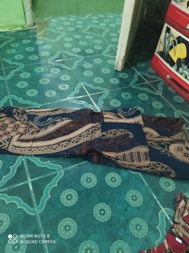 Tey-17 Batik Wanita Asj Sa Hrb026 Kenongo Kemeja Tosca Pendek