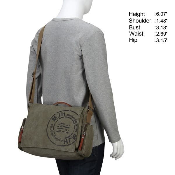 Maibo Manjianghong Tas Selempang Pria Messenger Canvas Printing - 1124