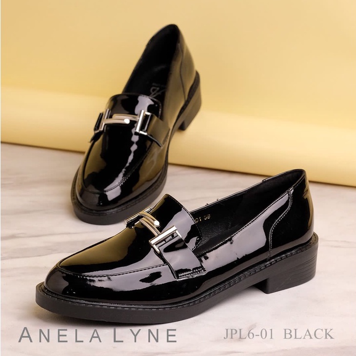 ANELA LYNE BLONDIE SEPATU LOAFERS GLOSY  PL6-01 ORIGINAL