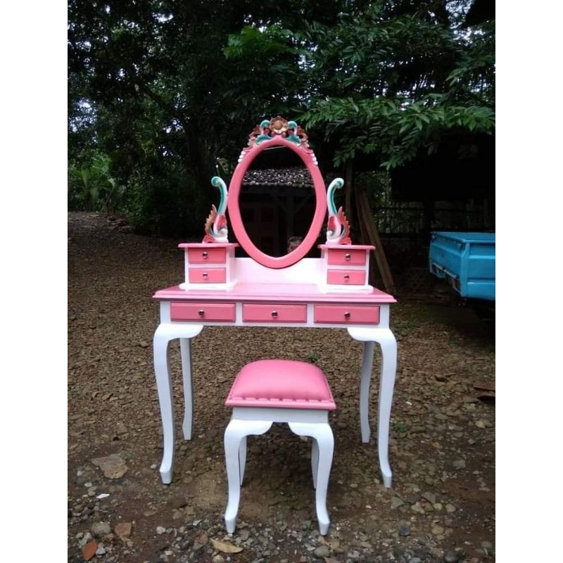 PROMO MEJA RIAS MURAH Merja rias model kartini / meja rias kayu jati / meja rias anak / meja rias wa