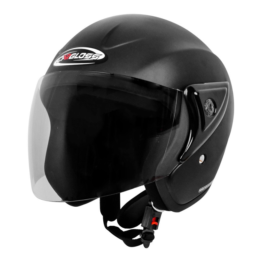 Cargloss CM Cargloss Helm Half Face - BLACK DOFF (ALL SIZE)