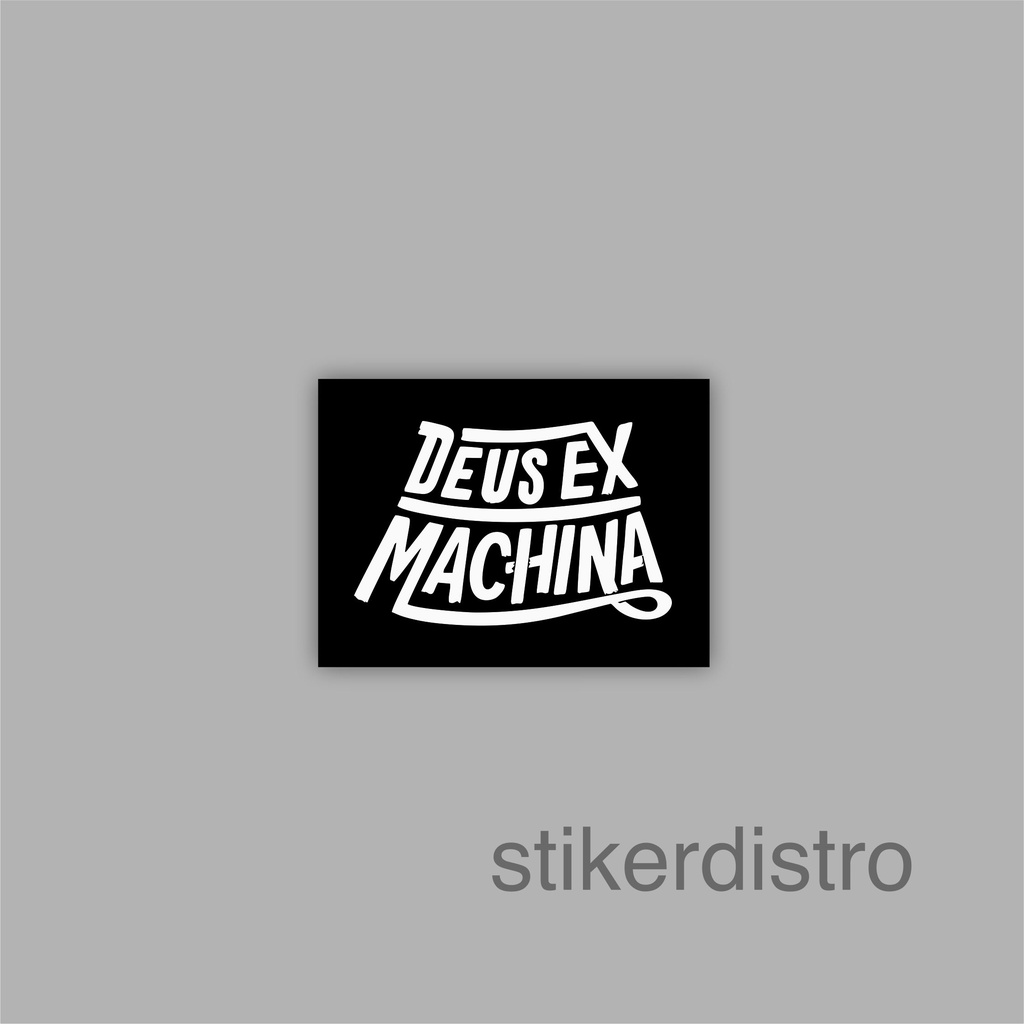 

Stiker Sticker Deus ex Black White Case Phone Logo Brand Skate Surf Band Aesthetic Termurah Pop Art Clothing Basic Daily Tumblr Laptop HP Casing Striping Tempel Label Merk Dinding Graftac Vinyl High Quality decal