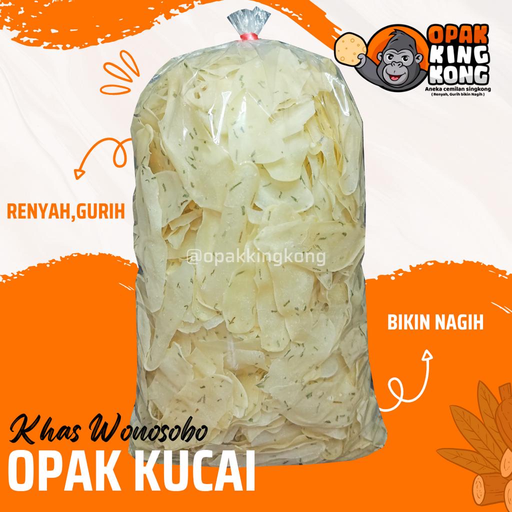 

Opak singkong kucai rasa enak murah 1kg opak singkong cemilan khas Wonosobo