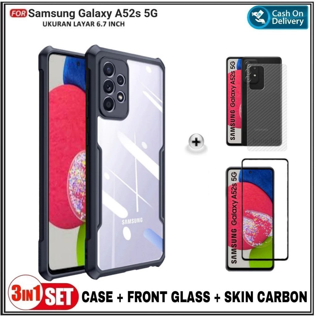 Case Samsung Galaxy A52s 5G Soft Hard Fusion Transparan Case