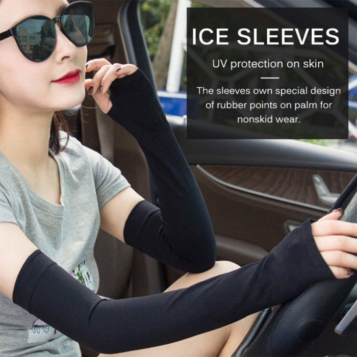 UV Protection Arm Sleeves Sarung Tangan Sleeve Lengan Driving Sports