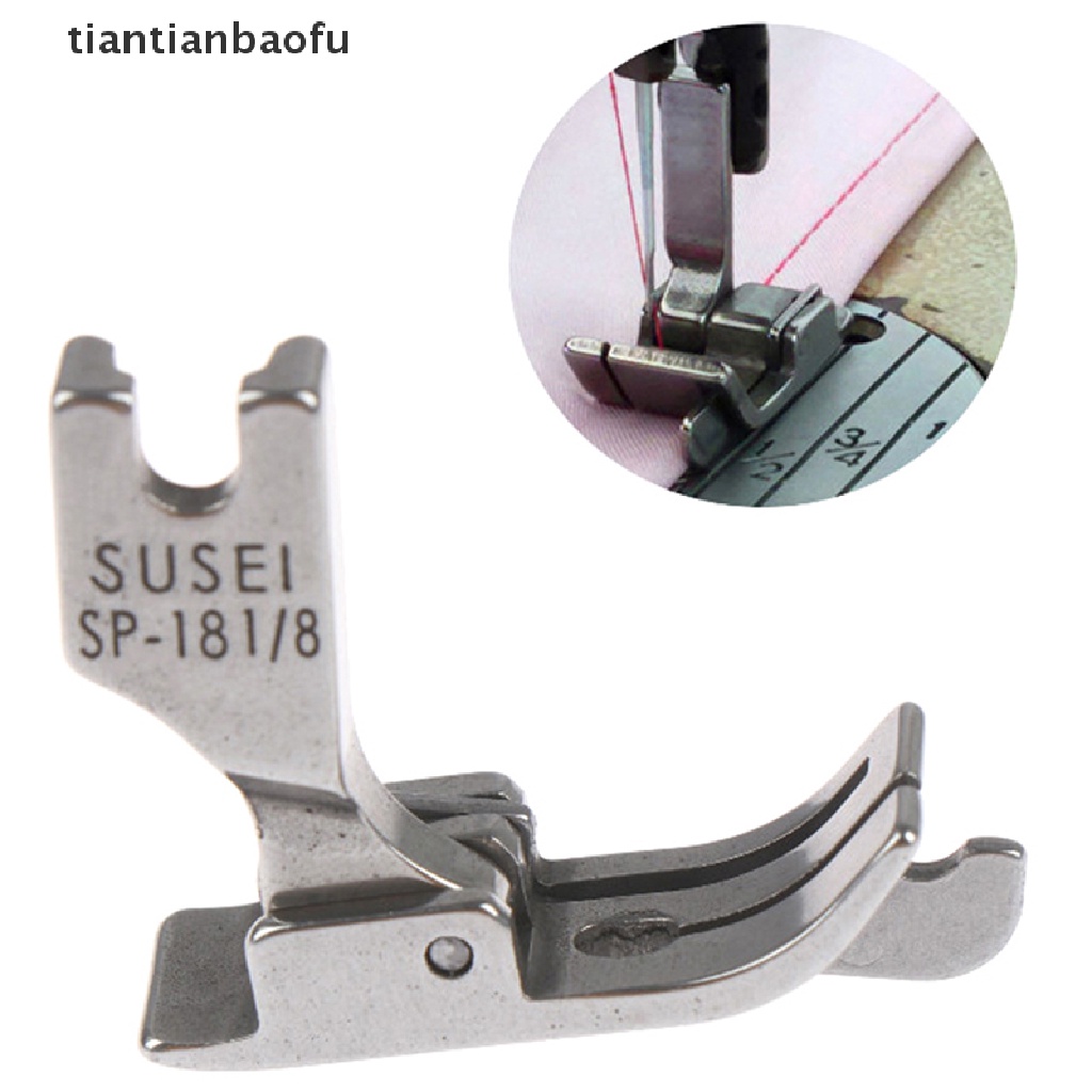 1pc presser foot Kanan Dan Lebar Bahan full steel Untuk Mesin Jahit