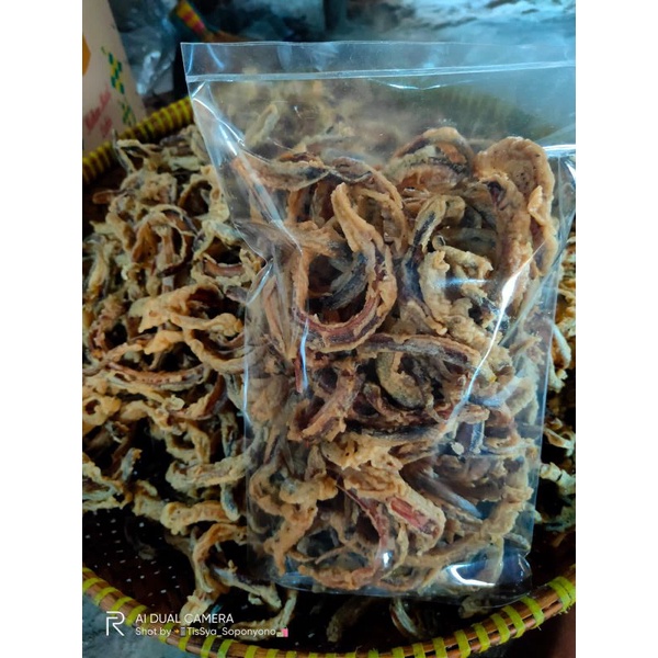 

keripik belut crispy 125g / keripik belut home made