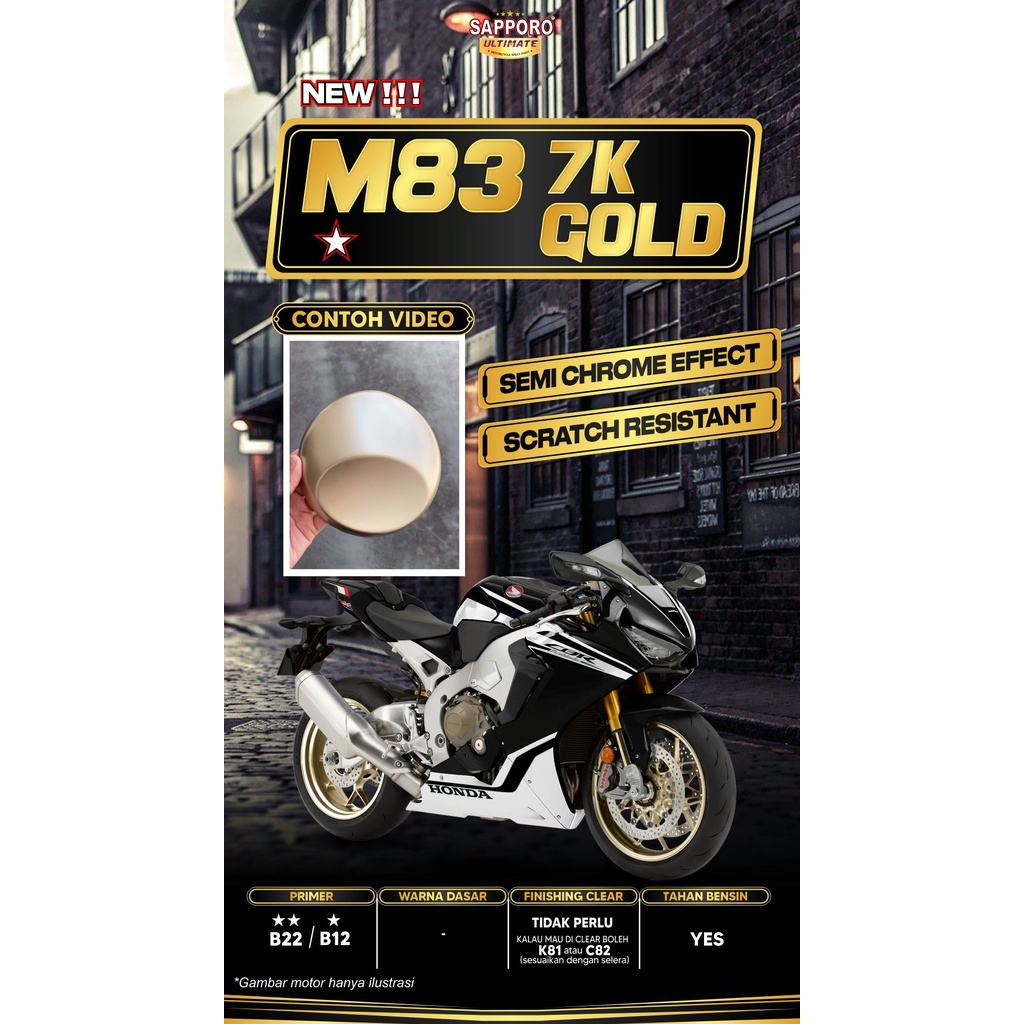 SAPPORO ULTIMATE 7K Gold M83 400 ml