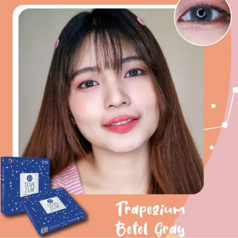 Softlens TRAPEZIUM 14.5 MM BETEL GREY MINUS -0.50 S.D -6.00 by CTK