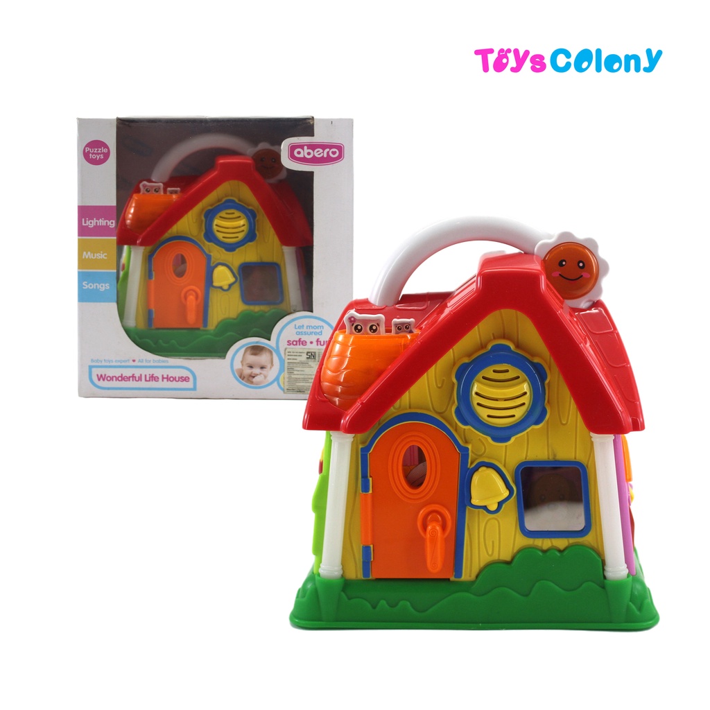 ABERO-MAINAN BAYI EDUKASI MUSIC BABY TOYS PUZZLE TOYS LIFE HOUSE