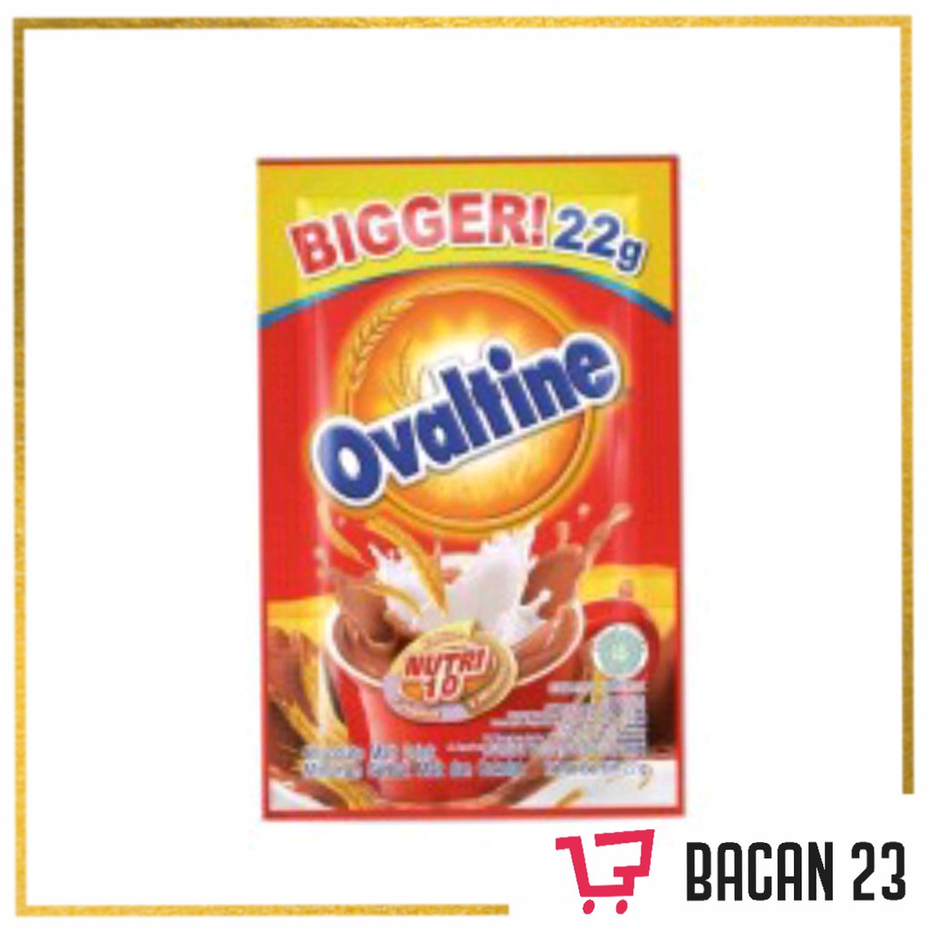 Ovaltine Nutri 10 (22g) / Susu Coklat / Bacan 23 - Bacan23