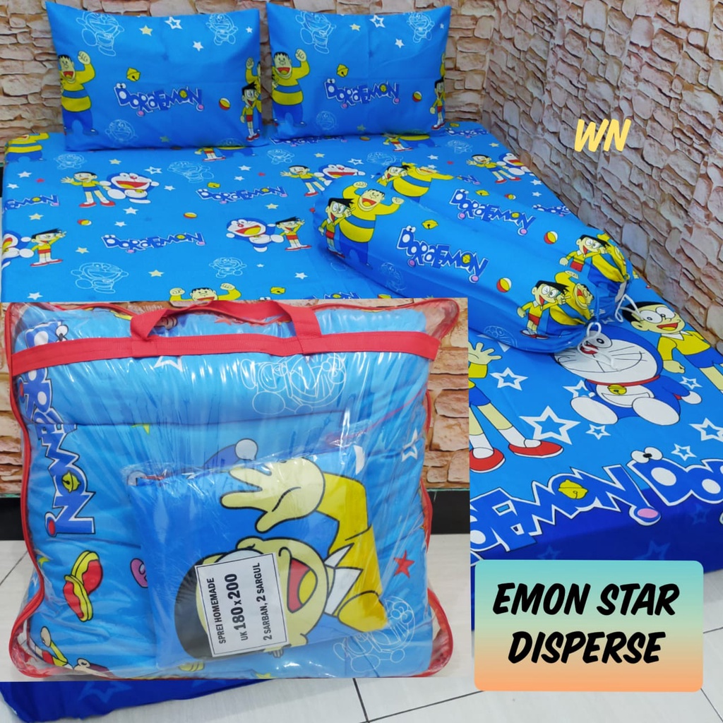 waty grosir BEDCOVER MOTIF ANAK bnyak pilihan motif, bedcover homemade