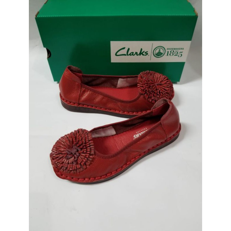 Clarks Bunga Matahari KD889 / Sepatu Clarks Flat leather