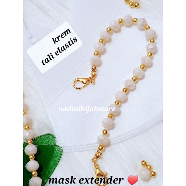 konektor masker hijab | konektor masker | mask extender | pengait masker mutiara | tali masker