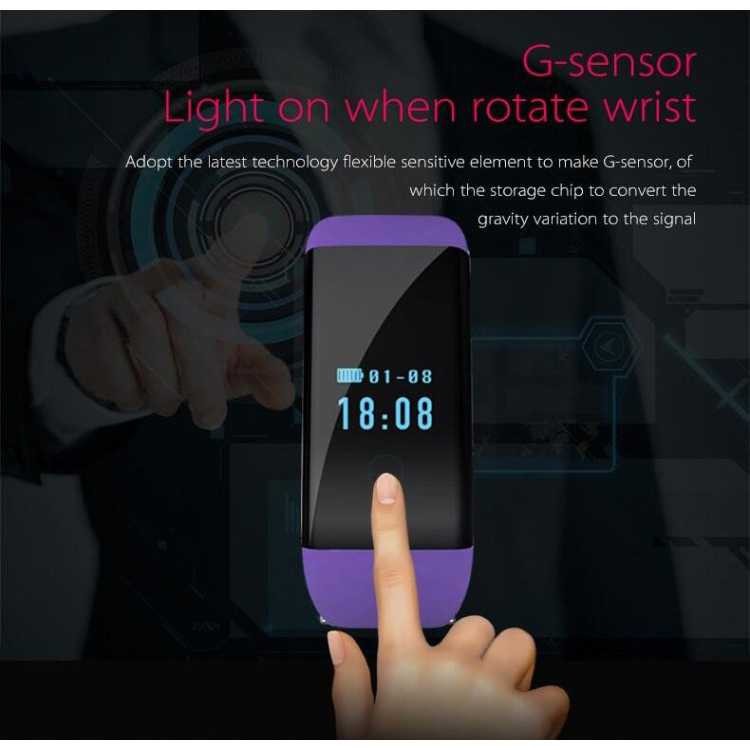 SKMEI DFit Smartwatch Wristband LED - D21 (HITAM)