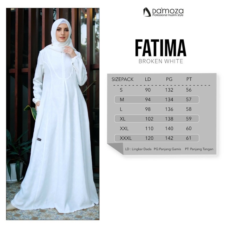 FATIMA DAMOZA - BLACK AND WHITE SERIES - DISKON GAMIS DA’MOZA TERBARU