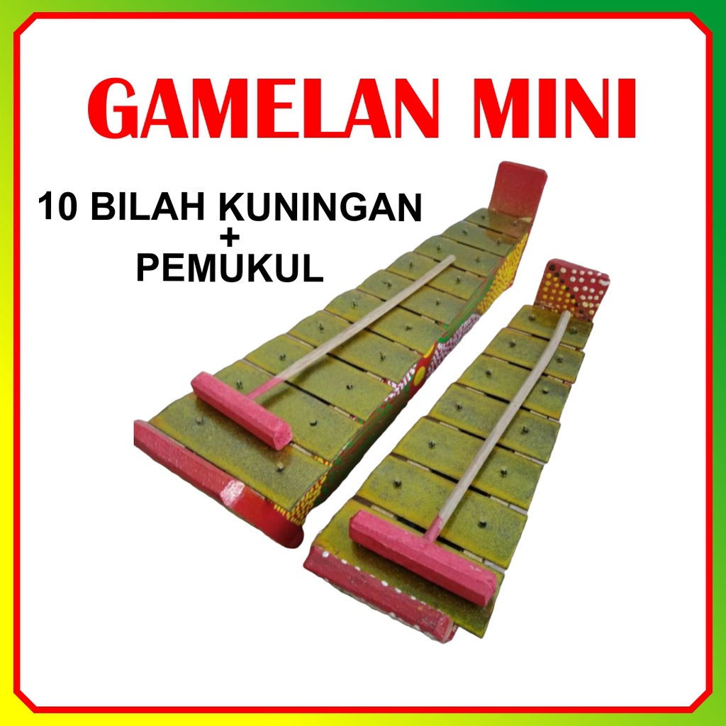 Gamelan Mini Mainan Gamelan Anak 10 Nada Saron / Xylophone / Gamelan Saron