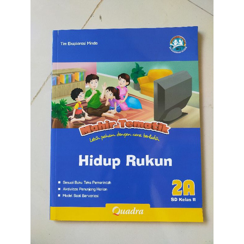 ORI satu paket buku mahir tematik K13 Quadra kelas 2 ABCD semester 1