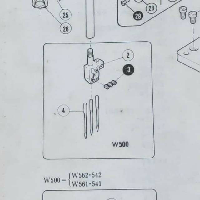 Needle Clamp / Kepala Jarum Mesin Jahit Kam Kamkut Overdeck W500