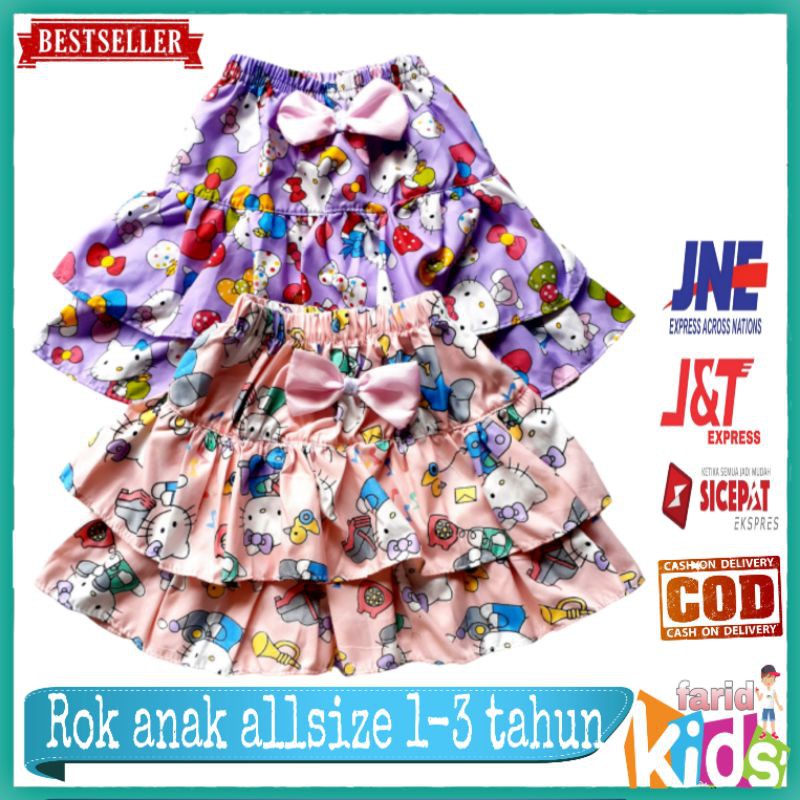 (COD) ROK MINI ANAK allsize 1-3 tahun