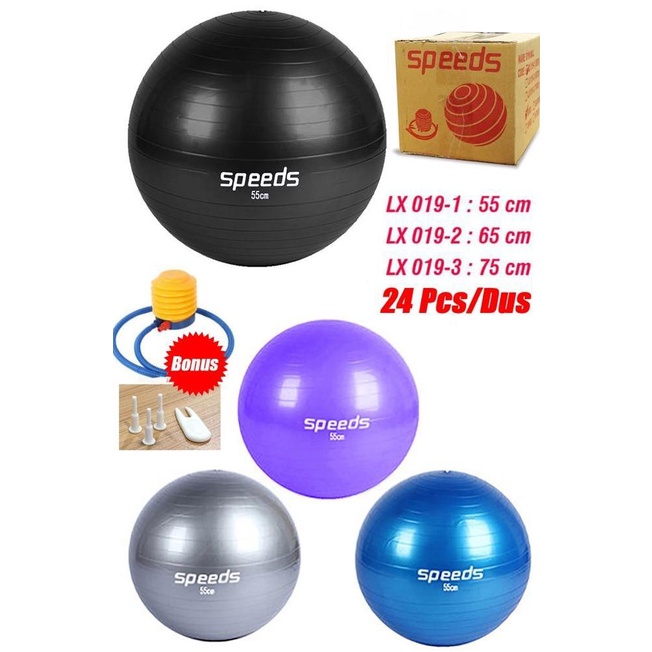 Gymball SPEEDS 65 CM/ gym ball/bola yoga /bola gym SPEEDS BONUS POMPA
