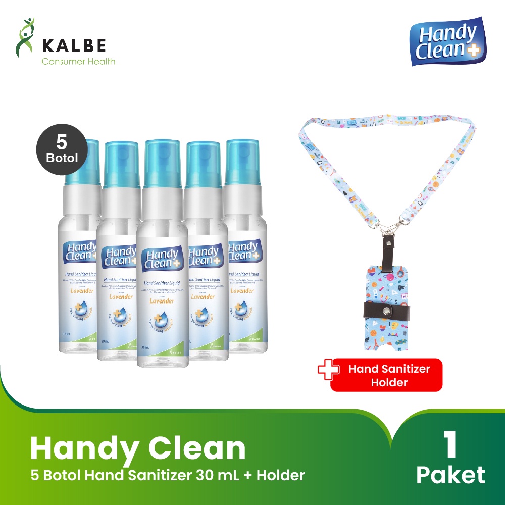 Handy Clean Hand Sanitizer Back to School 5 Botol @30 ml