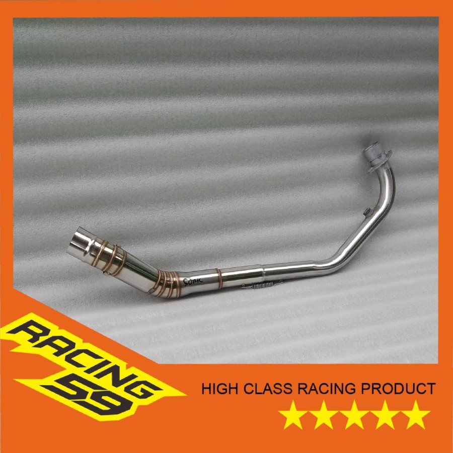 Pipa leher header knalpot racing HONDA SONIC stainless s murah