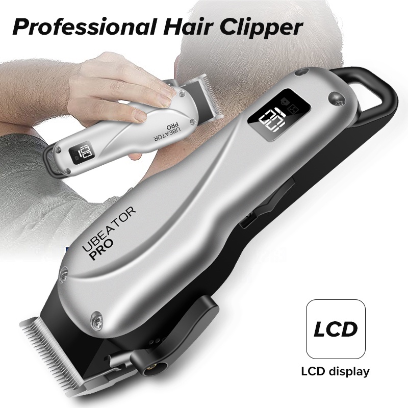 Ubeator Professional Hair Clipper Beard Barber Rechargeable Hair Cutting Machine cordless outliner H