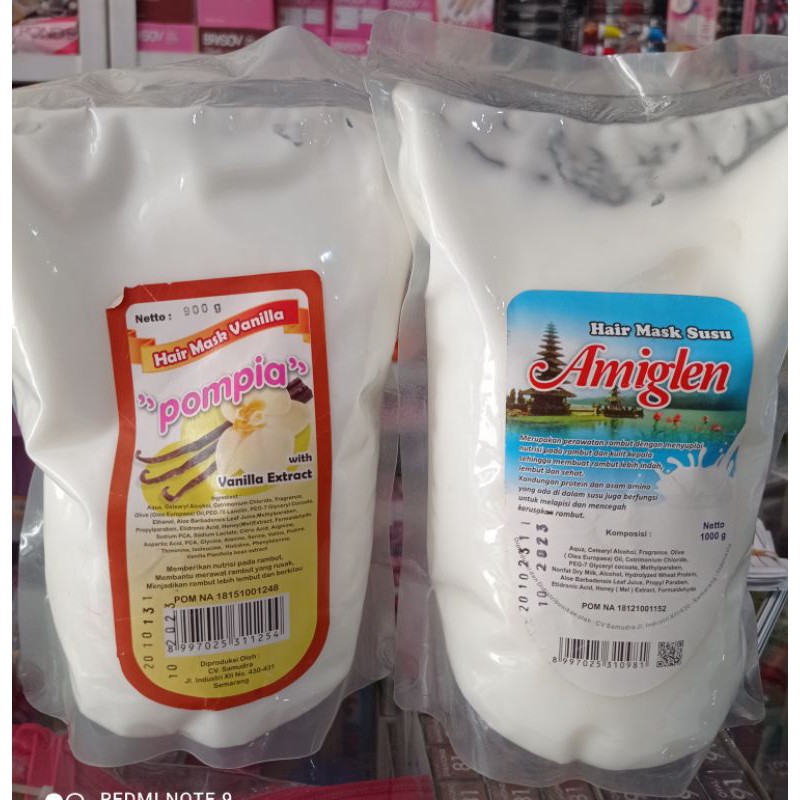 masker rambut / hair mask pompia amiglen 1kg