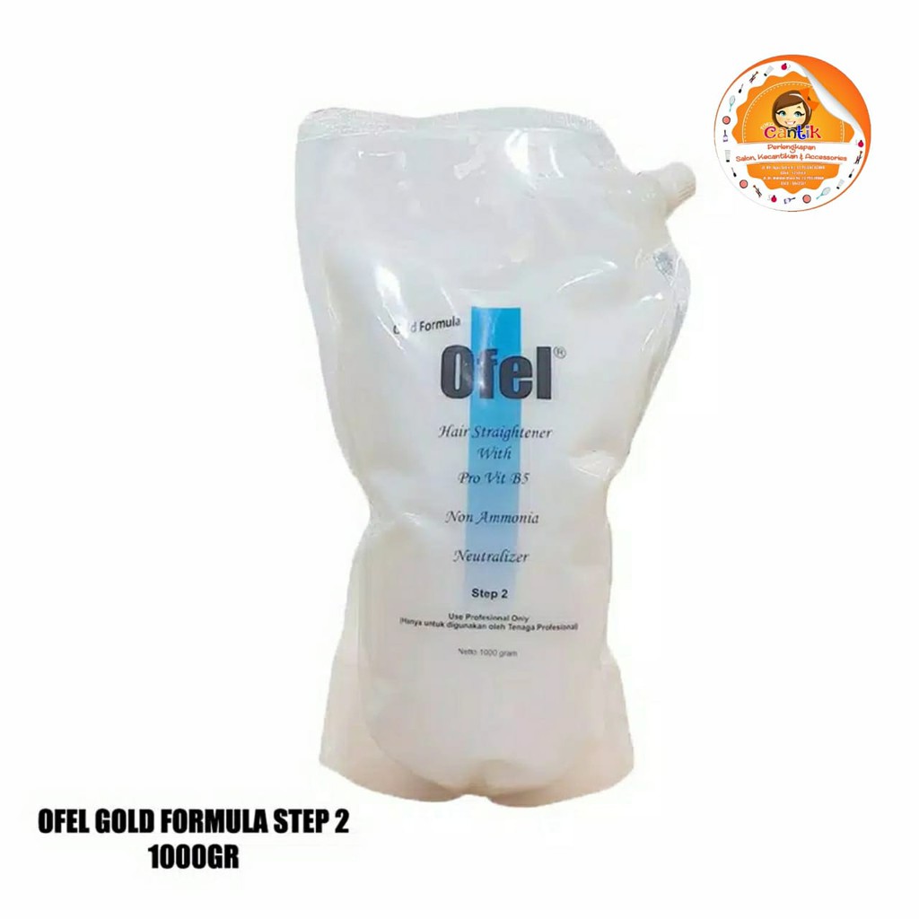 OBAT SMOOTHING OFEL HAIR STRAIGHTENER GOLD FORMULA STEP 2 1000GR