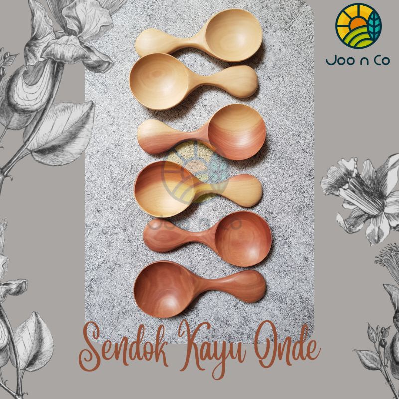 ☀️Joo.n.Co☀️ (UNIK) Sendok Kayu Onde / Sendok Kayu Premium / Sendok Kayu Foodgrade